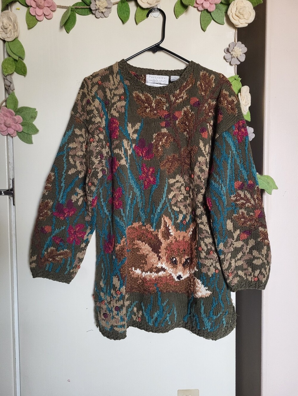 Rare Vintage Portraits By Northern Isles Fox Sweater